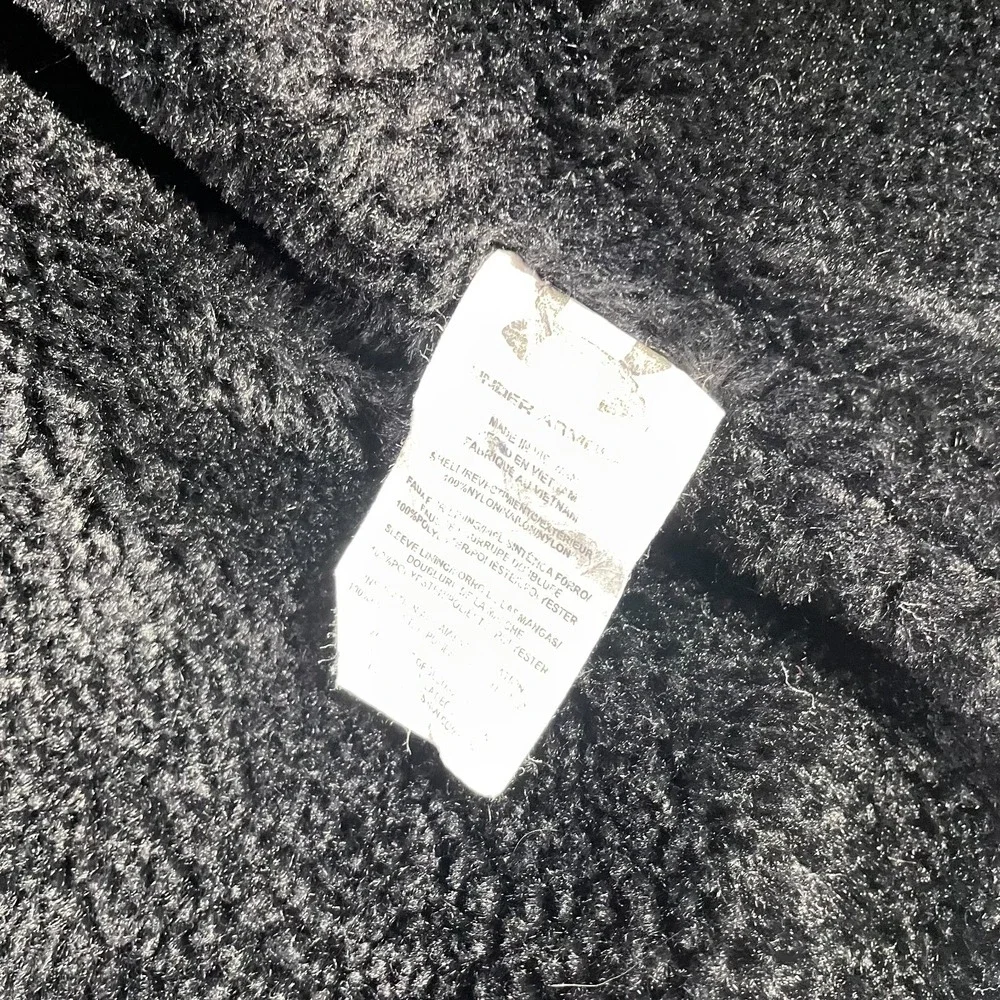 Under Armour Jacket Girls Extra Large Black Puffer Fleece‎ Lined Hooded Sparkle